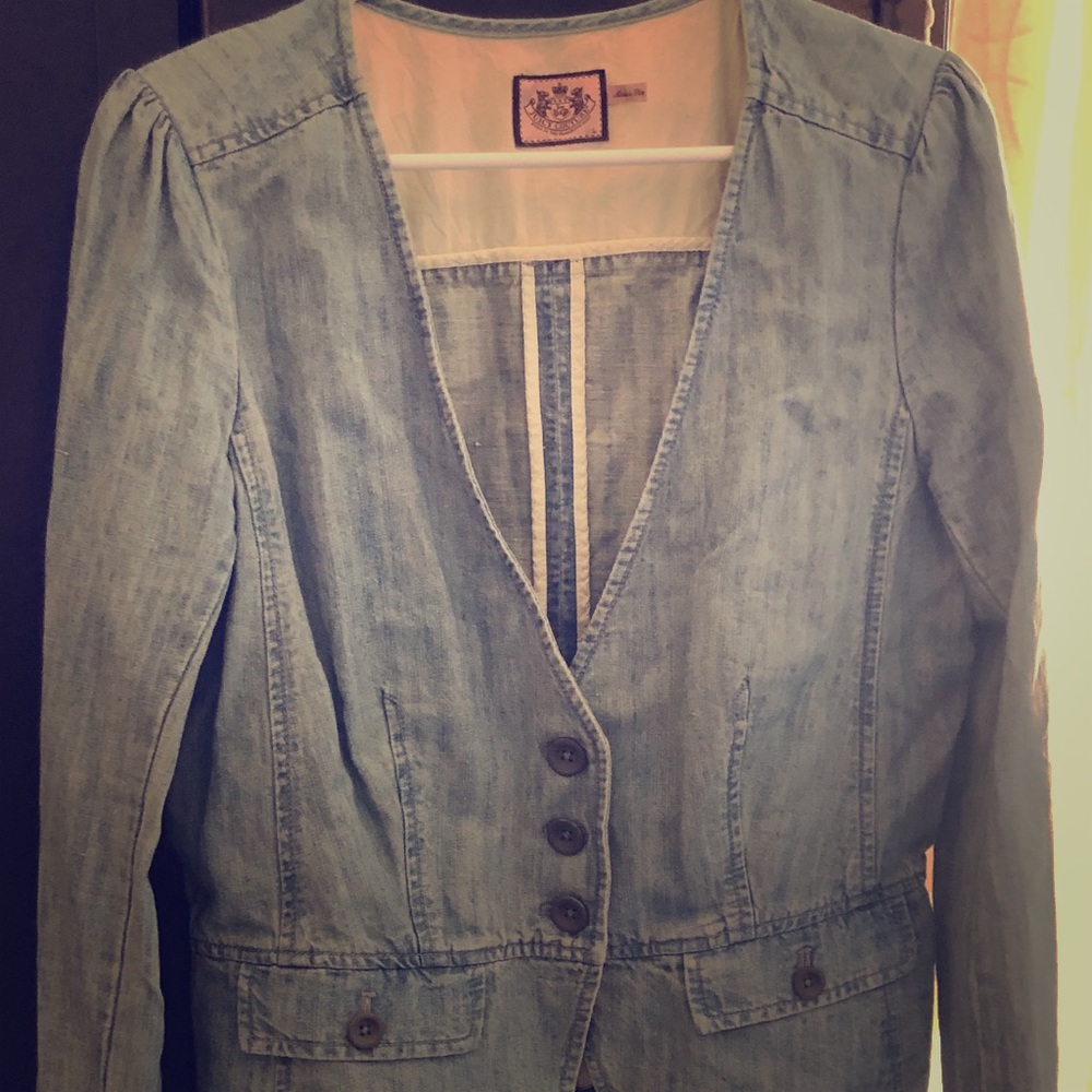 Juicy couture jean blazer